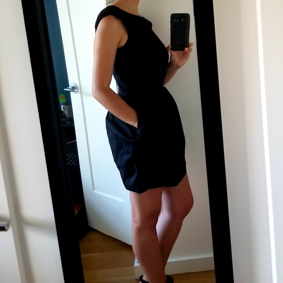 Divided Exclusive Little Black Dress w/ Bell Skirt - Picture 3 of 7